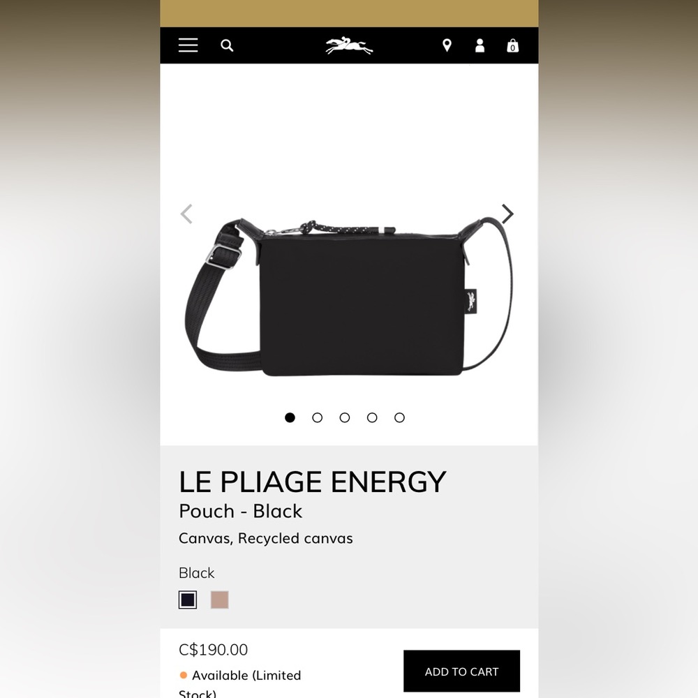 LE PLIAGE ENERGY Pouch Black bag